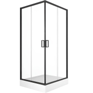 Dušas kabīne NEW TRENDY SUVIA BLACK 90x90x201 MARO