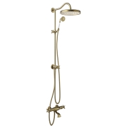 Dušas sistēma TRES CLASIC Aged Brass