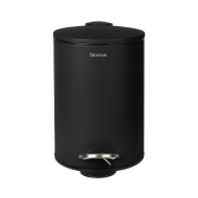 Atkritumu tvertne ar pedāli BLOMUS TUBO BLACK MATT