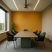 Akustikais segums SLALOM PETFELT Pale yellow 41 4.5mm Pašlīmējošs ruļļa platums 143cm