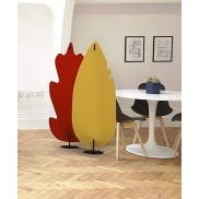 Akustiskais elements SLALOM DAPHNE CALADIUM XL Quartz Rose 940 Ecofelt+Jungle Green 31 Petfelt 80x180cm