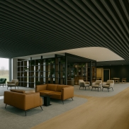 Piekaramie griesti HUNTER DOUGLAS HEARTFELT MULTIPANEL Dark Grey 180HL35 2x4000mm 5m/m2