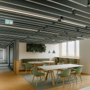 Piekaramie griesti HUNTER DOUGLAS HEARTFELT BAFFLES 7596 Light grey