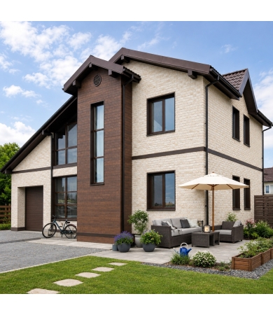 Šķiedrcementa plāksne NICHIHA TILE/BRICK PLATINUM COAT 1.65m2/box