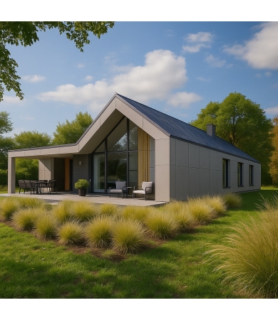 Šķiedrcementa plāksne ETERNIT TECTIVA TE00 8x1240x3070mm Krēma balta Nekalibrēta 3.721m2/gab.