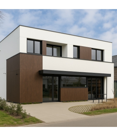 Dabīgā bazalta plāksne ROCKWOOL ROCKPANEL WOODS Standard-Marble Oak 8mm 1200x3050mm B-s2,d0 3.66m2/gab.