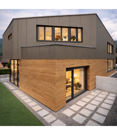 Panelis STACBOND STACBOND WOOD STB-W49 A2 1220x1850 Natural Oak Sense Simple edge folding