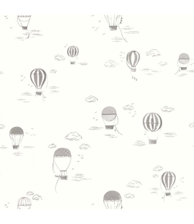 Tapetes CASADECO ONCE UPON A TIME 2 BALLOONS IN THE CLOUDS Anthracite