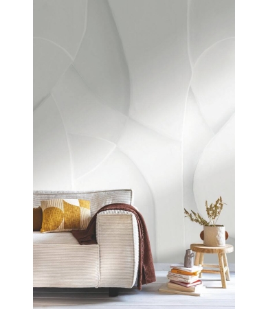 Tapetes CASELIO RELIEFS PLASTER VOLUME M Blanc