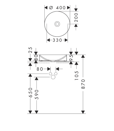 Izlietne AXOR SUITE Brushed Bronze