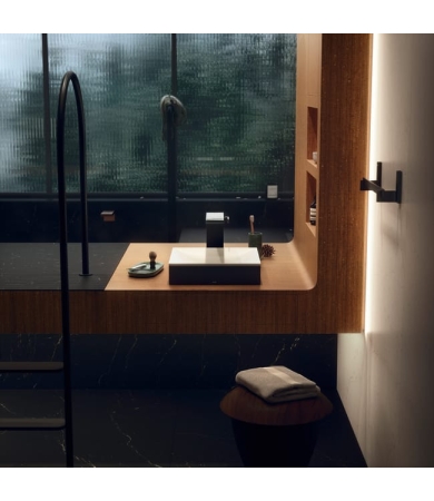 Izlietne AXOR SUITE White/Brushed Black Chrome