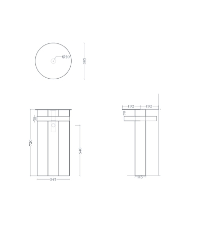 Kāja ART CERAM CHURCH Izlietnei