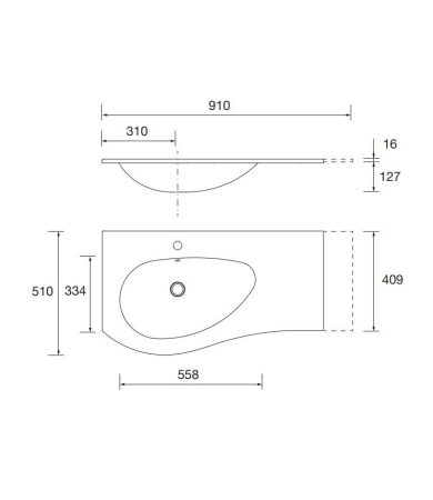 Izlietne SALGAR MAM 900