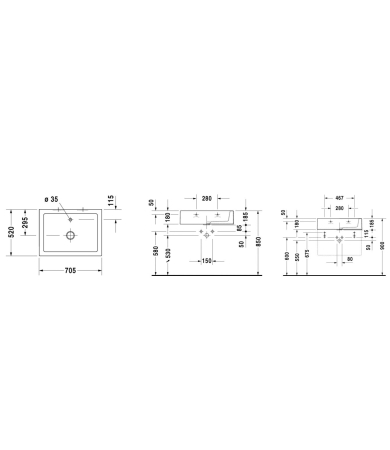 Izlietne DURAVIT STARCK X
