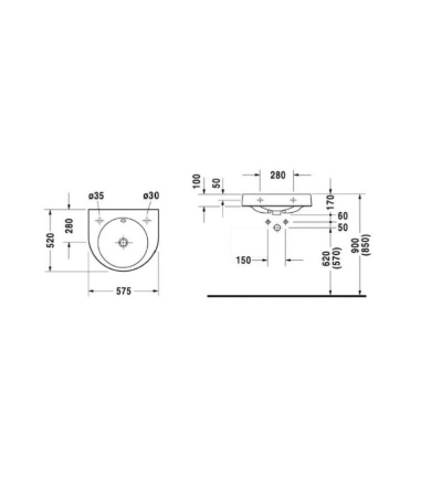 Izlietne DURAVIT ARCHITEC
