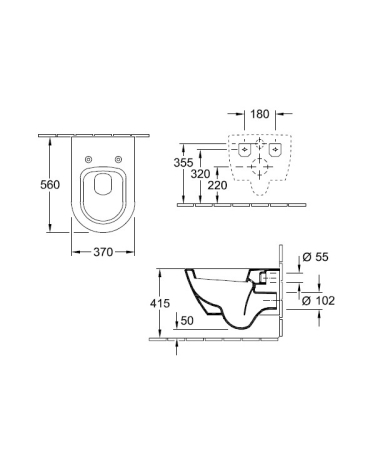 Klozetpods VILLEROY & BOCH SUBWAY 2.0