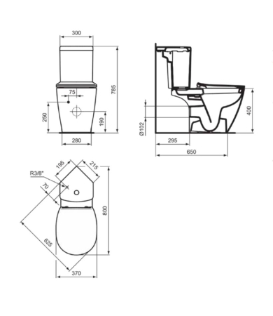 Klozetpods IDEAL STANDARD CONNECT