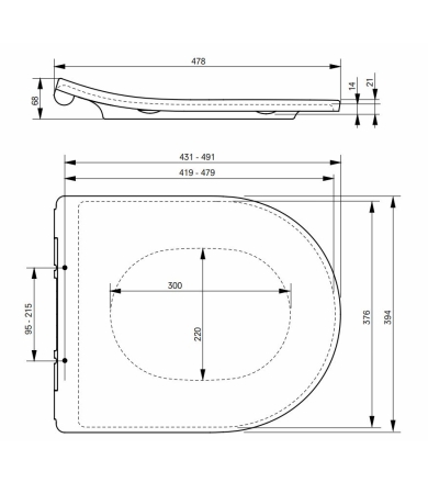 Klozetpoda vāks TOTO MH Soft Close
