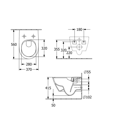 Klozetpods VILLEROY & BOCH BULGARIA SUBWAY 2.0