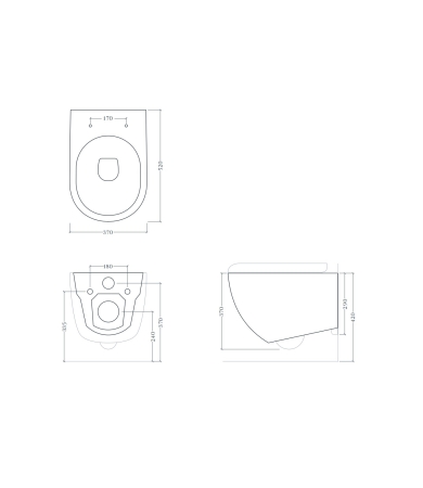 Klozetpods ART CERAM FILE 2.0 Rimless