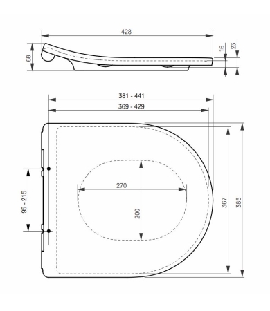 Klozetpoda vāks TOTO RP Soft Close Compact