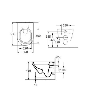 Klozetpods VILLEROY & BOCH ARCHITECTURA