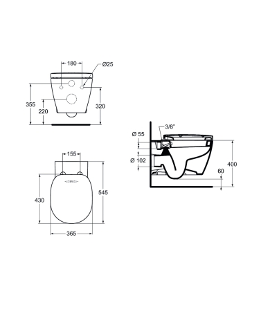 Klozetpods IDEAL STANDARD CONNECT