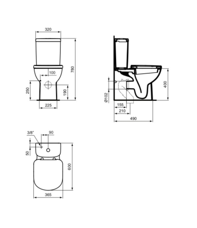 Skalojamā kaste IDEAL STANDARD TEMPO
