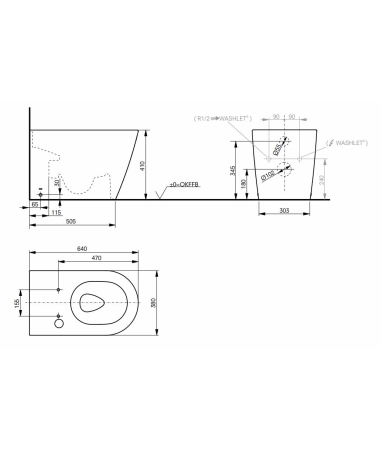 Klozetpods TOTO RP  TORNADO FLUSH