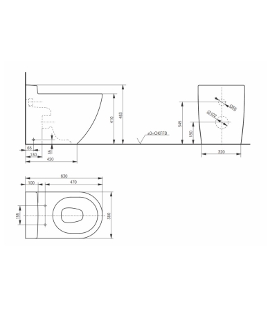 Klozetpods TOTO NC  TORNADO FLUSH