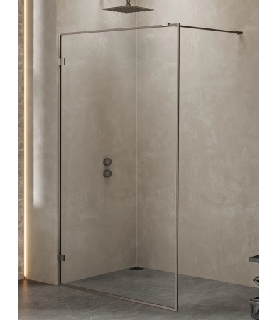 Dušas siena NEW TRENDY AVEXA Gunmetal Brushed Active Shield