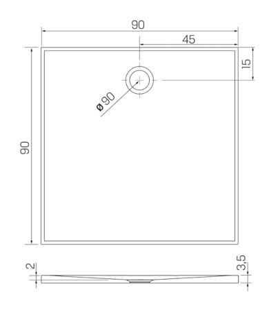Dušas paliktnis NEW TRENDY NEX