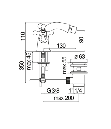 Jaucējkrāns NOBILI GRAZIA