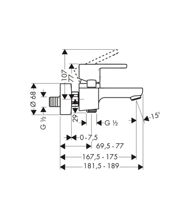 Jaucējkrāns HANSGROHE METROPOL S
