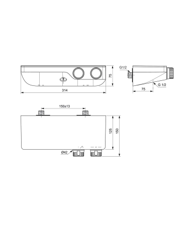 Jaucējkrāns IDEAL STANDARD CERATHERM S200