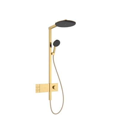 Dušas sistēma HANSGROHE RAINDANCE ALIVE S 300 2jet ECOSMART Polished Gold Optic