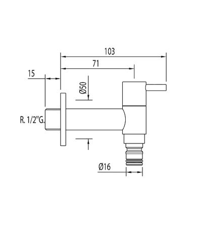 Jaucējkrāns TRES PUBLIC SPACES