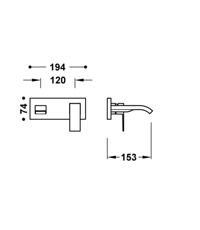 Jaucējkrāns TRES CUADRO Gold 24K