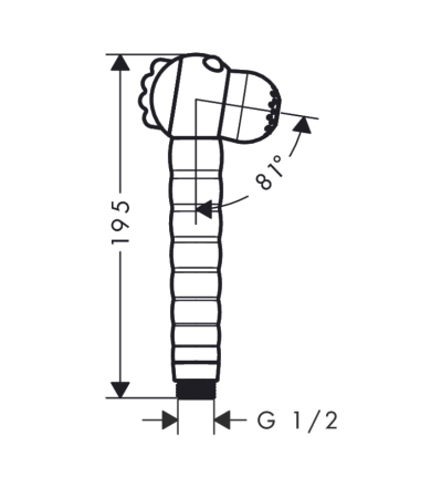 Rokas duša AXOR JOCOLINO ZEBRA