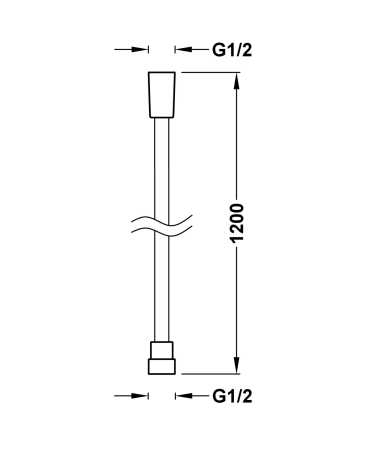 Dušas šļūtene TRES SATIN