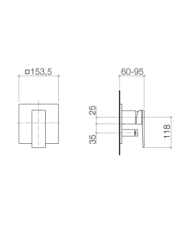 Jaucējkrāns DORNBRACHT xSTREAM