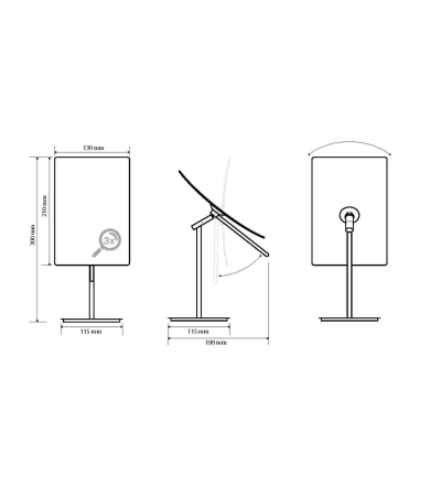 Kosmētiskais spogulis MORRIS&Co BEMETA