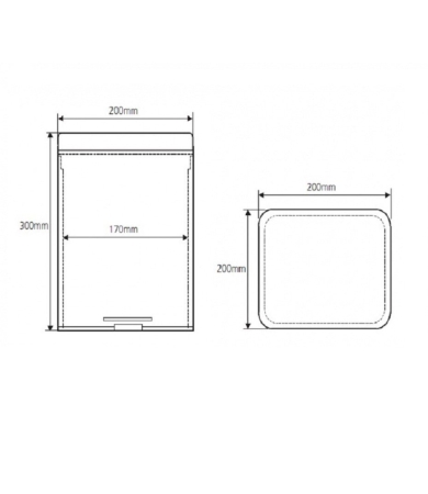 Atkritumu tvertne BEMETA HOTEL EQUIPMENT