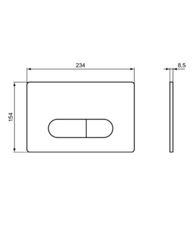 Spiedpoga skalojamai kastei IDEAL STANDARD OLEAS M1