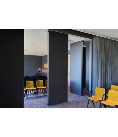 Bīdāmā starpsiena DORMA HUPPE VARIFLEX MANUAL 2760x6700mm 6sekc.Melna