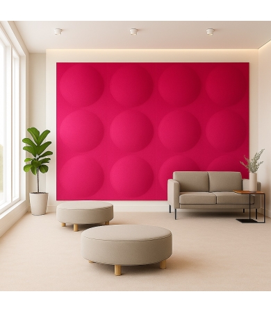 Akustiskais panelis SLALOM ECOROUND WISTERIA Pink 36 set of 2