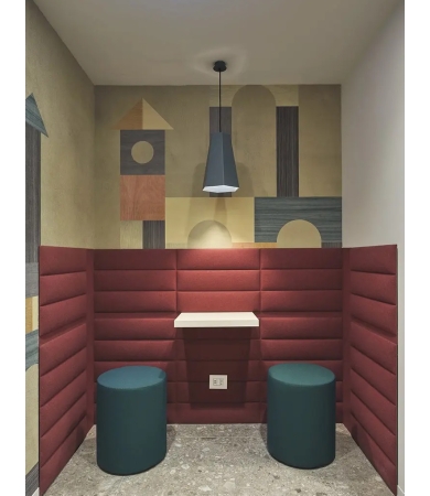 Akustiskais panelis SLALOM ECOWALL VELVET Yellow 26 set of 4