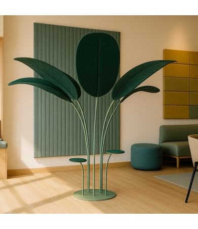 Akustiskais panelis SLALOM OASIS WITHOUT PLUG-IN RAL 6004