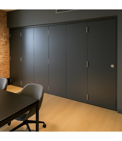 Bīdāmā siena salokama  SWG120 46 dB Ral 7015 Gloss 35 L=5180mm,H=2470mm,B=65mm