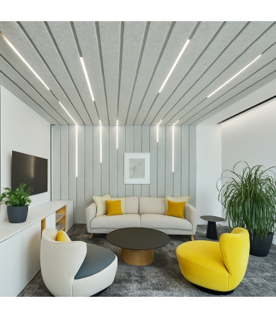 Piekaramie griesti HUNTER DOUGLAS HEARTFELT LINEAR 7593 White